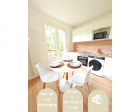 L'écrin paisible - Balcon sur ruisseau, vue montagne & parking